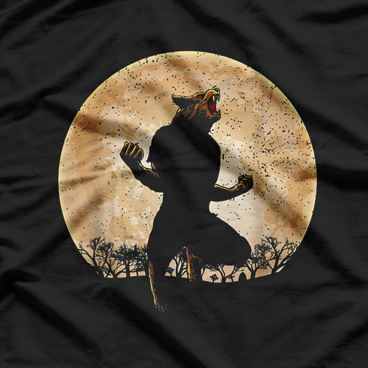 Werewolf Under the Blood Moon Myth of the Lycan Wolf Man T-Shirt