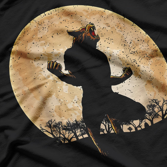 Werewolf Under the Blood Moon Myth of the Lycan Wolf Man T-Shirt