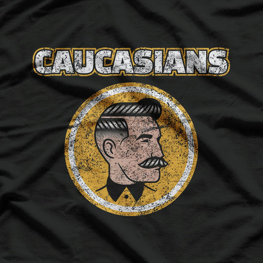 Caucasian Funny Vintage Caucasians Pride T-Shirt