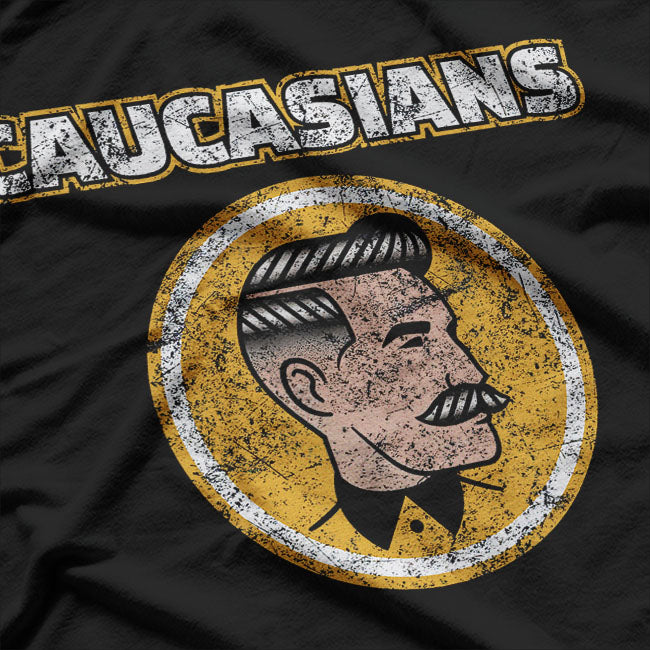 Caucasian Funny Vintage Caucasians Pride T-Shirt