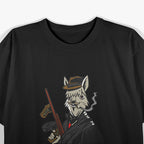 Alpaca Llama Mafia Gangster Funny Meme Men's T-Shirt