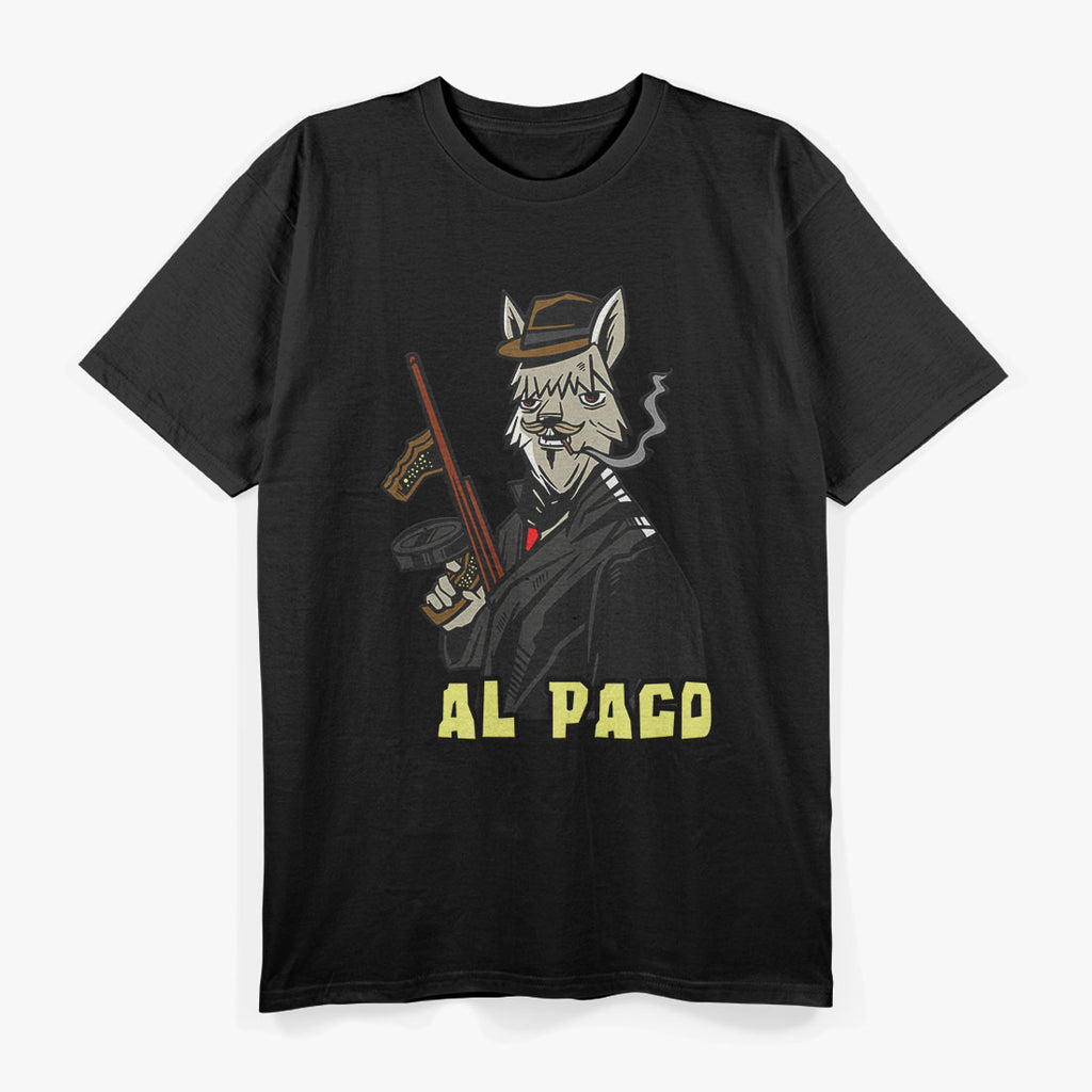 Alpaca Llama Mafia Gangster Funny Meme Men's T-Shirt
