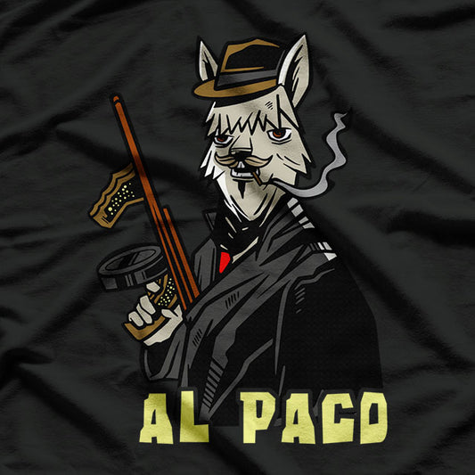 Alpaca Llama Mafia Gangster Funny Meme Men's T-Shirt