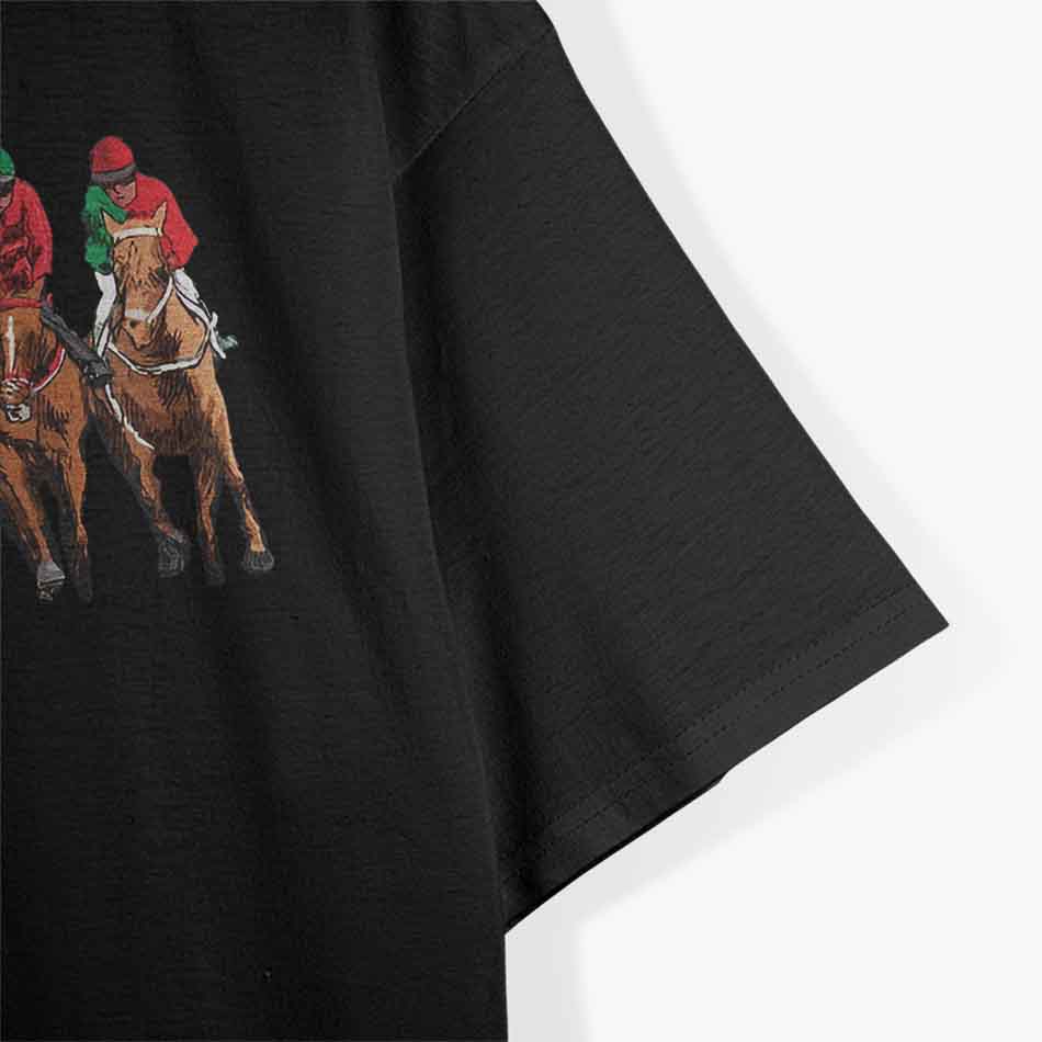 Funny Horse Racing Jockey Racer Derby Rider Race Track T-Shirt