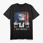 You Missed Trump 2024 A Bold Statement with the US American Flag T-Shirt