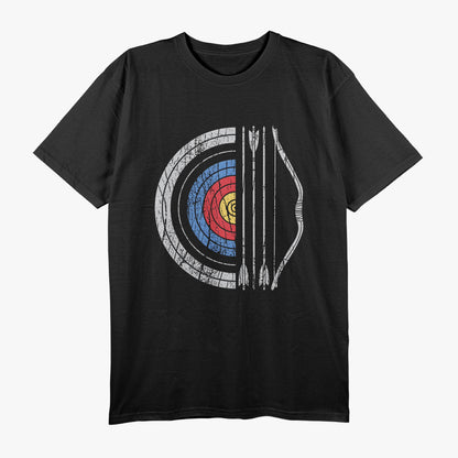 Archery Target Bow And Arrow Archer Retro Vintage T-Shirt