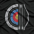 Archery Target Bow And Arrow Archer Retro Vintage T-Shirt