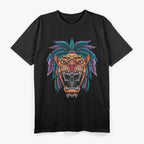 Aztec Skull Cool Skeleton Head Design T-Shirt