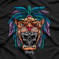 Aztec Skull Cool Skeleton Head Design T-Shirt