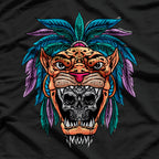 Aztec Skull Cool Skeleton Head Design T-Shirt