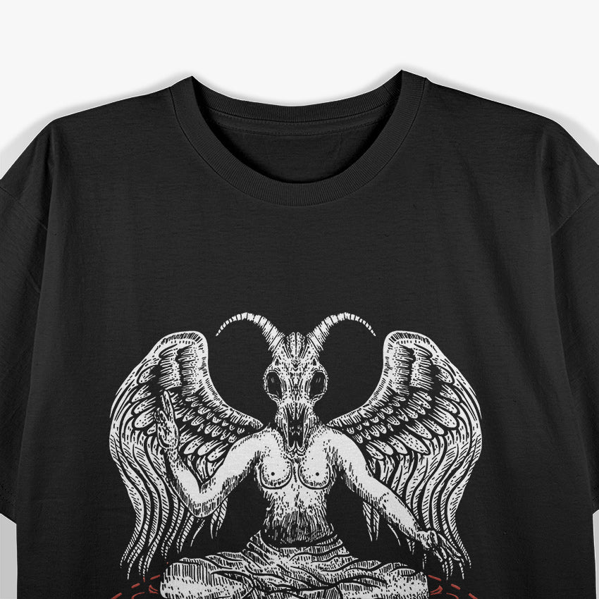 Baphomet Pentagram Iconic Symbol of Occult Power and Dark Mysticism T-Shirt