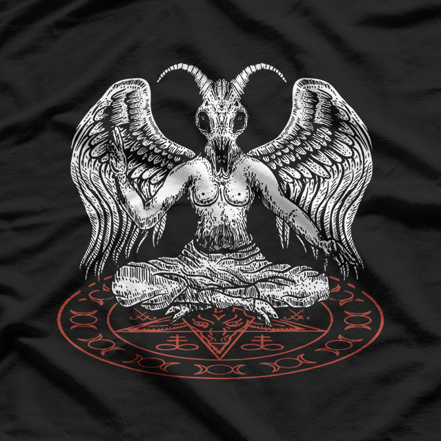Baphomet Pentagram Iconic Symbol of Occult Power and Dark Mysticism T-Shirt
