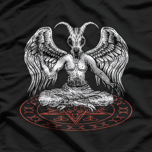 Baphomet Pentagram Iconic Symbol of Occult Power and Dark Mysticism T-Shirt