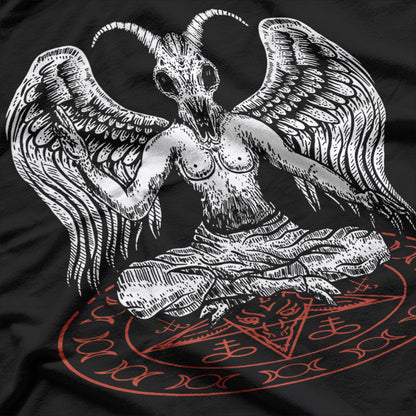 Baphomet Pentagram Iconic Symbol of Occult Power and Dark Mysticism T-Shirt