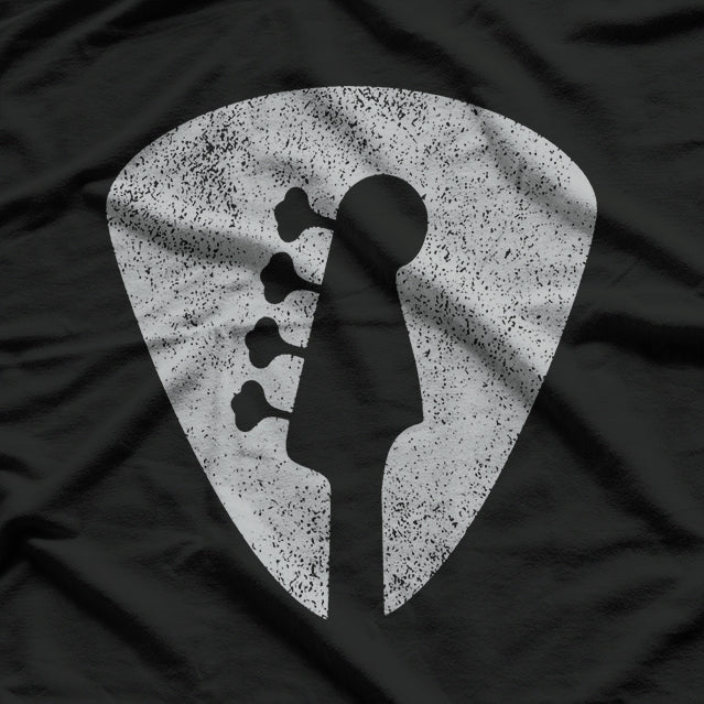 Guitar Pick Guitar Silhouette For Guitar Players T-Shirt