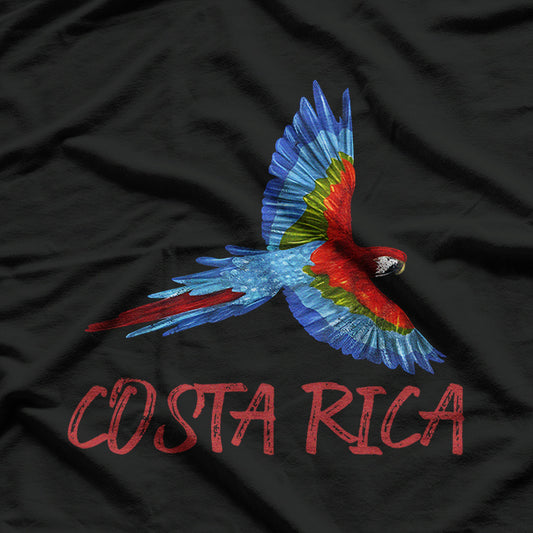 Costa Rica Bird Scarlet Macaw Central American Country T-Shirt