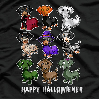 Dachshund Happy Halloweiner Funny Halloween Dogs Lover T-Shirt