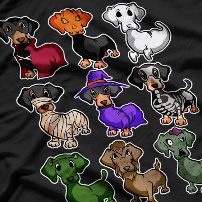 Dachshund Happy Halloweiner Funny Halloween Dogs Lover T-Shirt