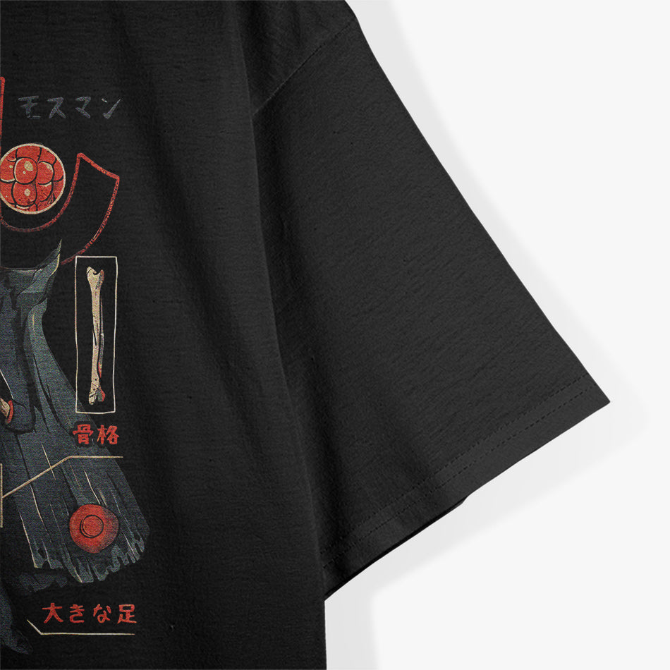 Mothman Anatomy Japanese Retro Style with a Cryptid Twist T-Shirt