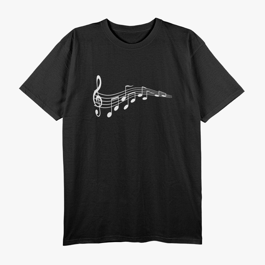 Musical Notes Music Dad Text In Treble Clef T-Shirt