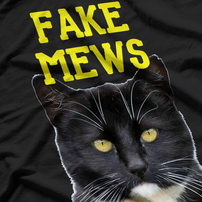 Fake News Mews Parody Meme Cat Lover Trump T-Shirt