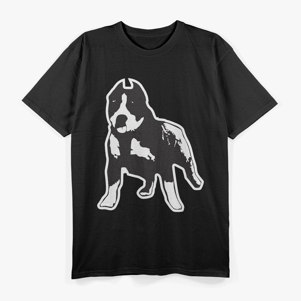 American Pitbull Standing Pitbull Silhouett T-Shirt
