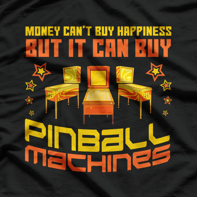 Pinball Machines Funny Vintage Arcade Game Lover Gift T-Shirt