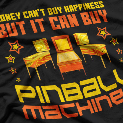 Pinball Machines Funny Vintage Arcade Game Lover Gift T-Shirt