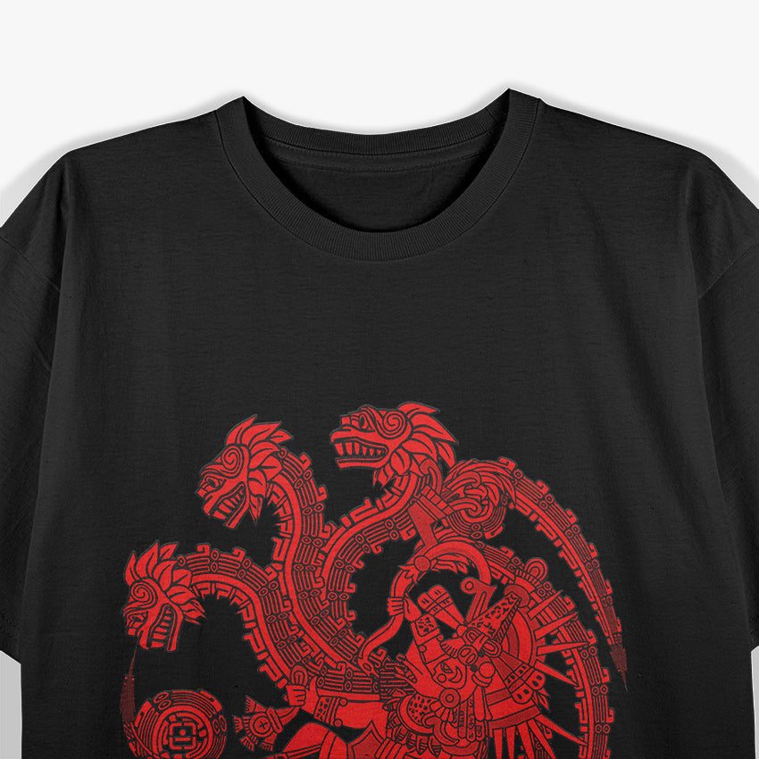 Quetzalcoatl The Feathered Serpent of Aztec Mythology T-Shirt