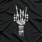 Rock & Roll Skeleton Guitar Music Lover Gift T-Shirt