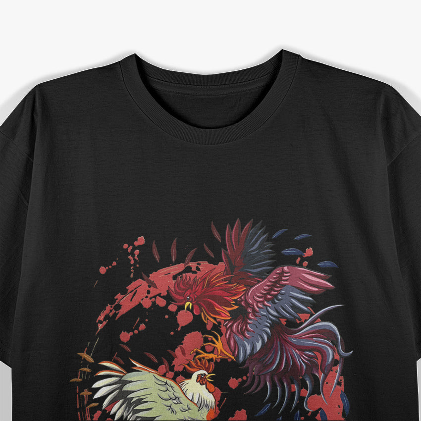 Cockfight Chicken Farm Rooster T-Shirt