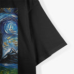 Black Shiba Inu Starry Night Cute Dog T-Shirt