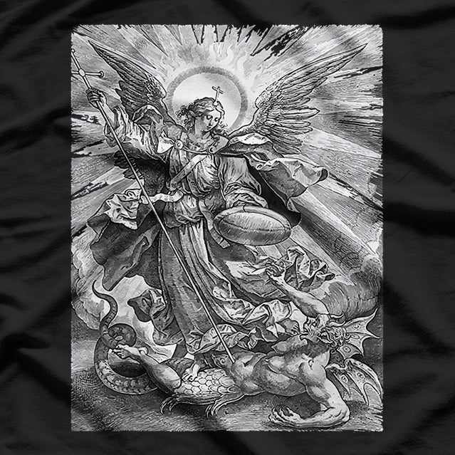 Saint Michael the Archangel Catholic Angel Warrior T-Shirt