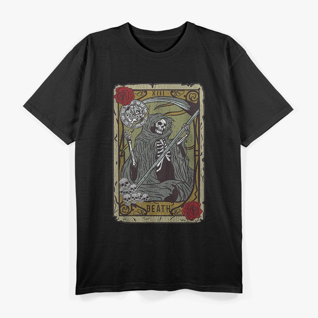 Vintage Death Tarot Card A Timeless Symbol of Transformation T-Shirt