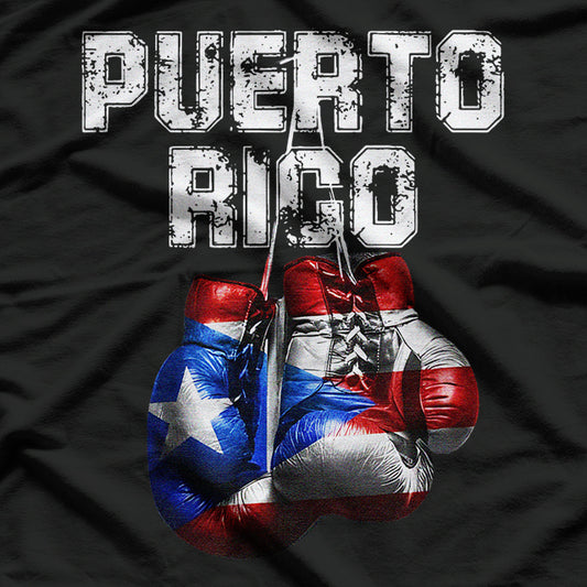 Puerto Rico Boxing Gloves - Show Your Island Pride T-Shirt