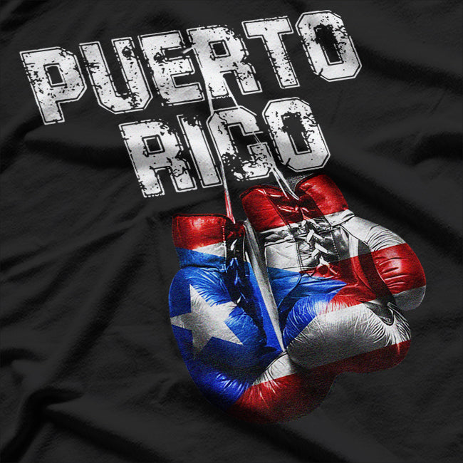 Puerto Rico Boxing Gloves - Show Your Island Pride T-Shirt