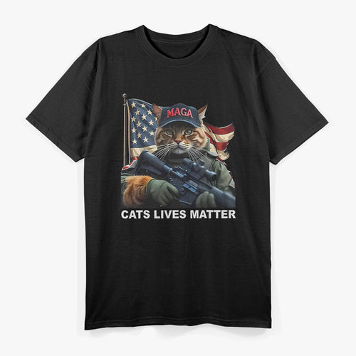 Cats Lives Matter Maga Trump 2024 T-Shirt