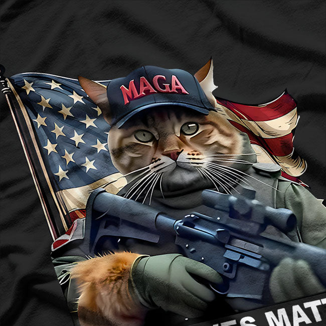 Cats Lives Matter Maga Trump 2024 T-Shirt