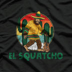 Mexico Sasquatch Bigfoot with Mexican Sombrero T-Shirt