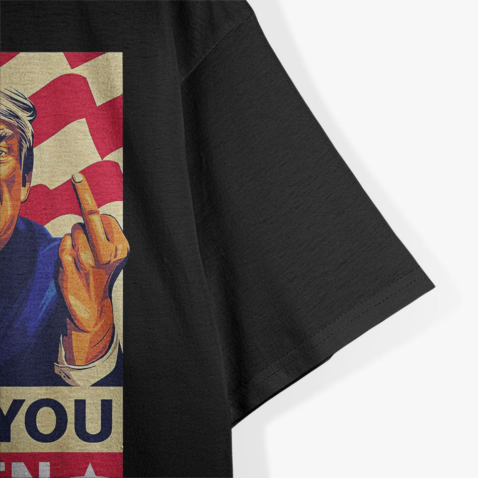 Donald Trump Middle Finger Biden Harris America Republican T-Shirt