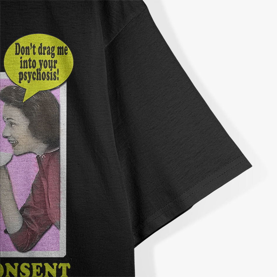 I Do Not Consent Anti Mask Face Vintage Coffee Break T-Shirt