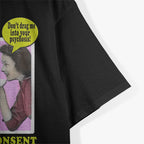 I Do Not Consent Anti Mask Face Vintage Coffee Break T-Shirt