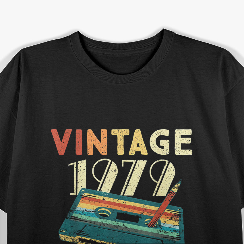 1979 Vintage Music Cassette – 42nd Birthday Gift T-Shirt