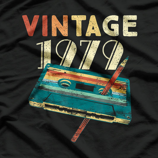 1979 Vintage Music Cassette – 42nd Birthday Gift T-Shirt