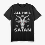 All Hail Satan Baphomet Occult Pentagram Symbol of Dark Rebellion T-Shirt