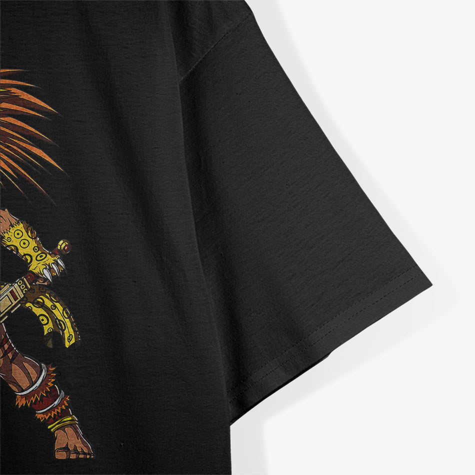 Aztec Jaguar Warrior Pride of Native Mexican Heritage T-Shirt