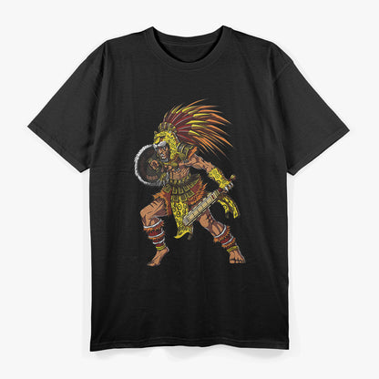 Aztec Jaguar Warrior Pride of Native Mexican Heritage T-Shirt