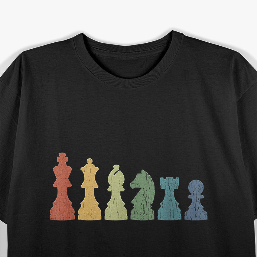 Funny Chess Pieces Board Game Lover Player Themed Chess Gift T-Shirt