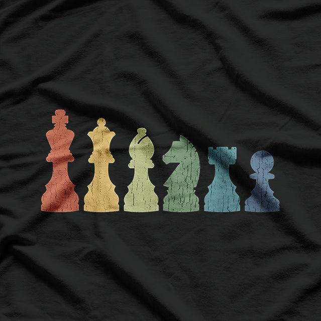 Funny Chess Pieces Board Game Lover Player Themed Chess Gift T-Shirt