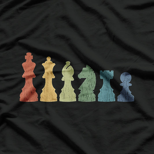 Funny Chess Pieces Board Game Lover Player Themed Chess Gift T-Shirt